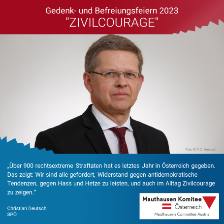 Virtuelles Gedenken Statement Christian Deutsch, SPÖ