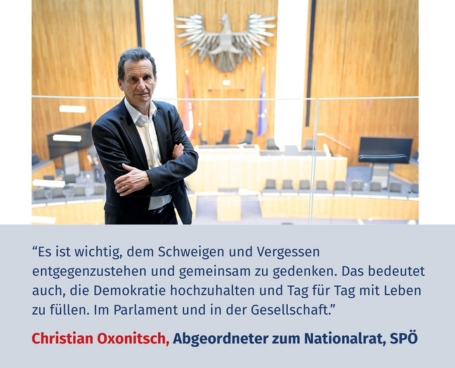 Virtuelles Gedenken Statement Christian Oxonitsch, Abgeordneter zum Nationalrat, SPÖ