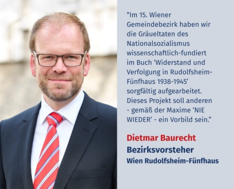 Virtuelles Gedenken Statement Mag. Dietmar Baurecht, Bezirksvorsteher von Wien Rudolfsheim-Fünfhaus
