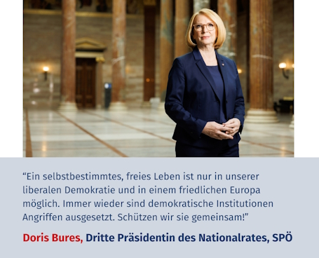 Virtuelles Gedenken Statement Doris Bures, Dritte Präsidentin des Nationalrates, SPÖ