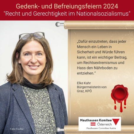 Virtuelles Gedenken Statement Elke Kahr, Bürgermeisterin von Graz, KPÖ