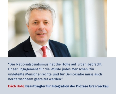 Virtuelles Gedenken Statement Mag. Erich Hohl, Beauftragter für Integration der Diözese Graz-Seckau