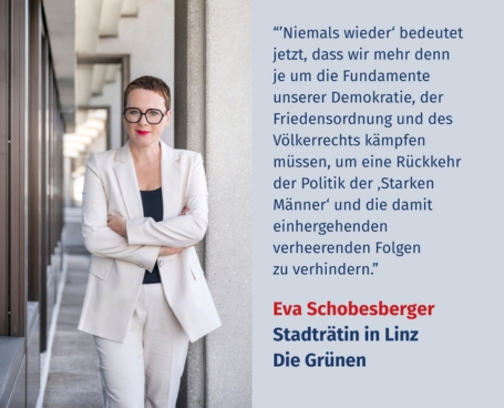 Virtuelles Gedenken Statement Mag.a Eva Schobesberger, Stadträtin in Linz, Die Grünen