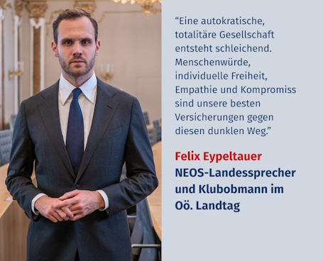 Mag. Felix Eypeltauer, NEOS-Landessprecher und Klubobmann im Oberösterreichischen Landtag