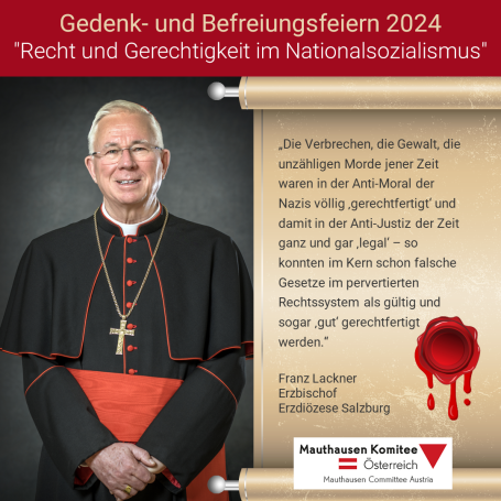 Virtuelles Gedenken Statement Erzbischof Franz Lackner, Erzdiözese Salzburg