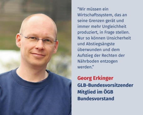 Virtuelles Gedenken Statement Mag. Georg Erkinger, Bakk., GLB-Bundesvorsitzender und Mitglied im ÖGB Bundesvorstand