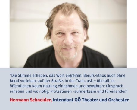 Virtuelles Gedenken Statement Hermann Schneider, Intendant OÖ Theater und Orchester