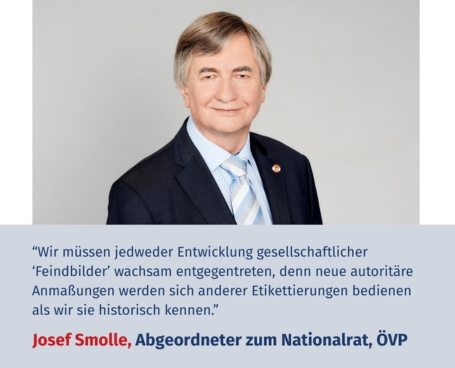 Virtuelles Gedenken Statement Dr. Josef Smolle, Abgeordneter zum Nationalrat, ÖVP und ehemaliger Rektor der Medizinischen Universität Graz