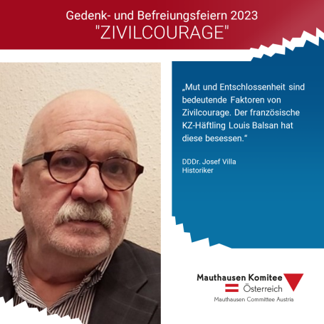 Virtuelles Gedenken Statement DDDr. Josef Villa, Historiker