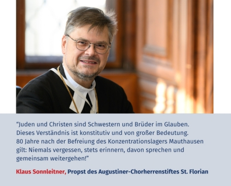 Virtuelles Gedenken Statement  Klaus Sonnleitner, Propst des Augustiner-Chorherrenstiftes St. Florian