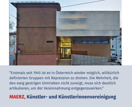 Virtuelles Gedenken Statement MAERZ Künstler- und Künstlerinnenvereinigung