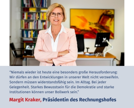 Virtuelles Gedenken Statement Dr.in Margit Kraker, Präsidentin des Rechnungshofes