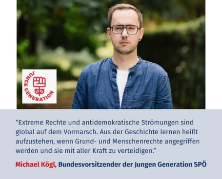 Virtuelles Gedenken Statement Michael Kögl, Bundesvorsitzender der Jungen Generation SPÖ