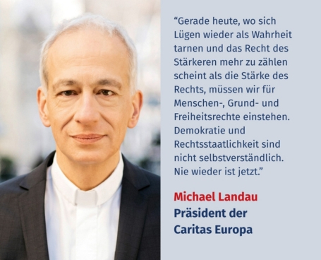 Virtuelles Gedenken Statement Michael Landau, Präsident der Caritas Europa