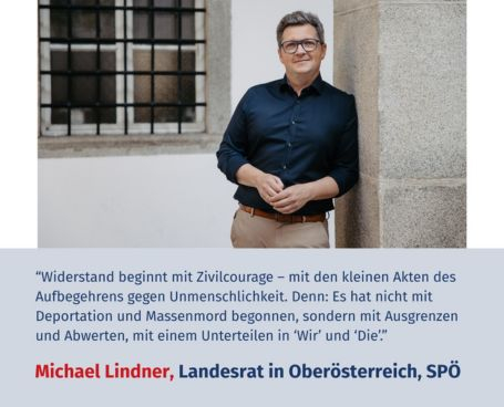 Virtuelles Gedenken Statement Mag. Michael Lindner, Landesrat in Oberösterreich (SPÖ)