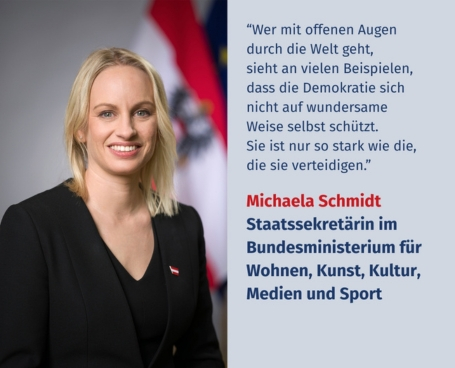 Virtuelles Gedenken Statement MMag.a Michaela Schmidt, Staatssekretärin im Bundesministerium für Wohnen, Kunst, Kultur, Medien und Sport
