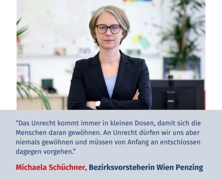 Virtuelles Gedenken Statement Michaela Schüchner, Bezirksvorsteherin von Wien Penzing, SPÖ