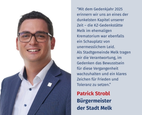 Virtuelles Gedenken Statement Patrick Strobl, Bürgermeister der Stadt Melk