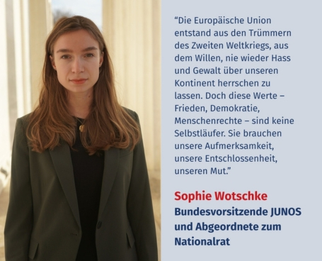 Virtuelles Gedenken Statement Mag.a Sophie Wotschke, Bundesvorsitzende JUNOS und Abgeordnete zum Nationalrat (NEOS)