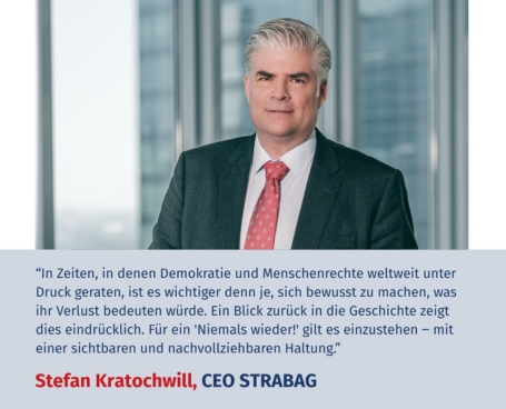 Virtuelles Gedenken Statement Dipl.-Ing. Stefan Kratochwill, CEO der STRABAG