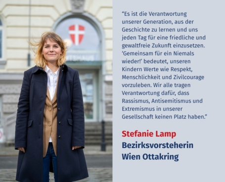 Virtuelles Gedenken Statement Mag.a Stefanie Lamp, Bezirksvorsteherin von Wien Ottakring