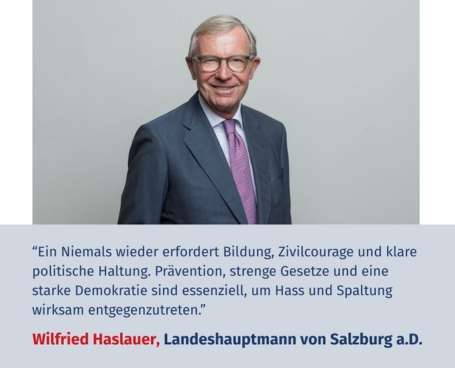 Virtuelles Gedenken Statement Dr. Wilfried Haslauer, Landeshauptmann von Salzburg a.D.