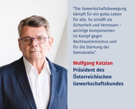 Virtuelles Gedenken Statement Wolfgang Katzian, Präsident des Österreichischen Gewerkschaftsbundes